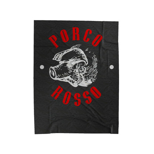Porco Rosso Pink Pig Velveteen Blanket
