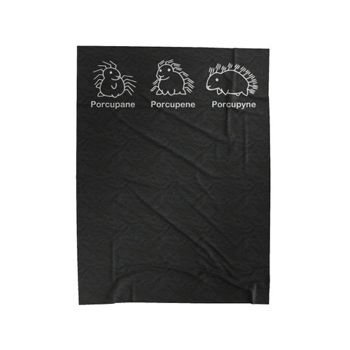 Porcupane Porcupene Porcupyne Velveteen Blanket