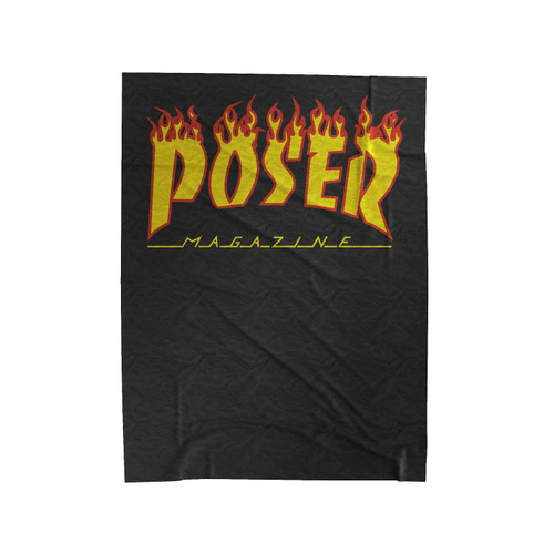 Poser Font Thrasher Velveteen Blanket