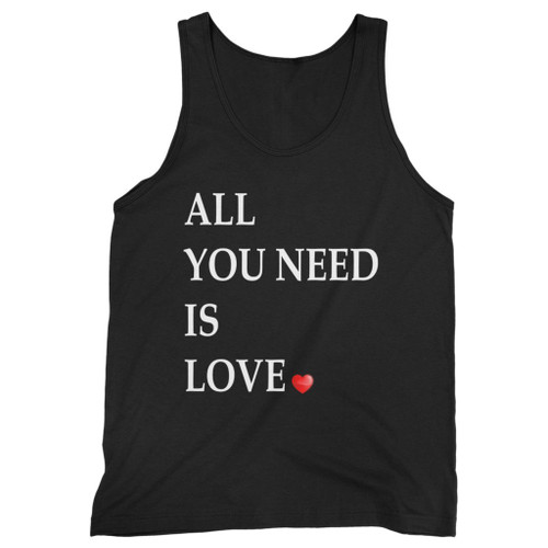 Our cotton all you need is love men tank top is perfect for those intense workouts in the gym, at practice or pickup games.