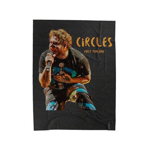Post Malone Circles Show Velveteen Blanket