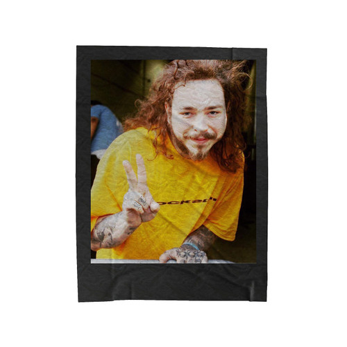 Post Malone Peace Velveteen Blanket