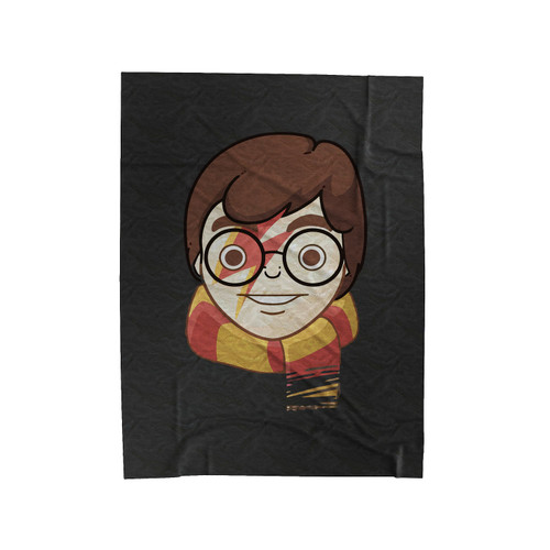 Potter Bowie Ziggy Stardust Mash Up Velveteen Blanket