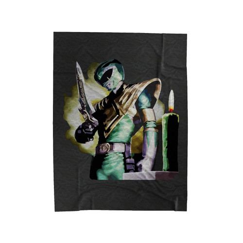 Power Ranger Green With Evil Velveteen Blanket