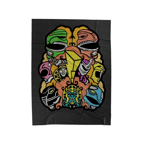 Power Rangers Colorful Velveteen Blanket