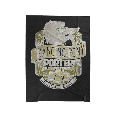 Prancing Pony Porter The Lord Of The Rings Velveteen Blanket