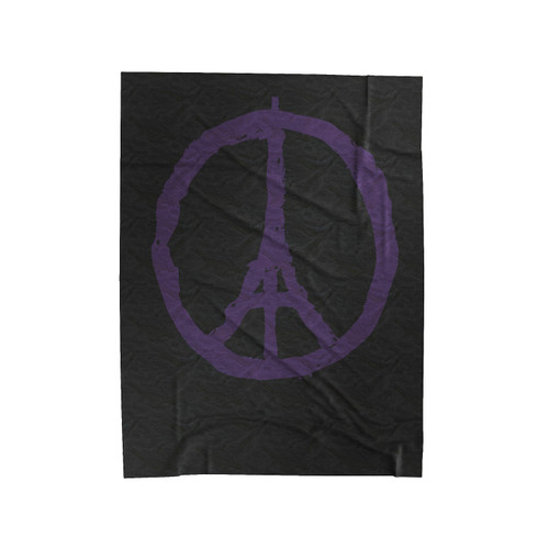 Pray For Paris Velveteen Blanket