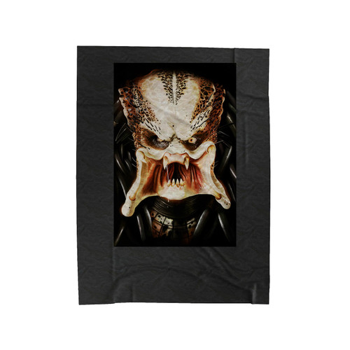 Predator Inspired Sci Fi Movie He Is One Ugly Mother Velveteen Blanket