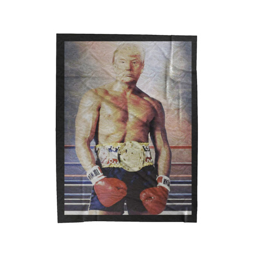 President Donald Trump Tweets A Picture Of Himself As Rocky Velveteen Blanket