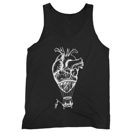 Our cotton anatomical heart hot air balloon men tank top is perfect for those intense workouts in the gym, at practice or pickup games.