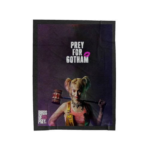 Prey For Gotham Harley Quinn Velveteen Blanket