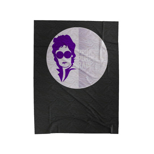 Prince Purple Rain Icon Graphic Purple Velveteen Blanket