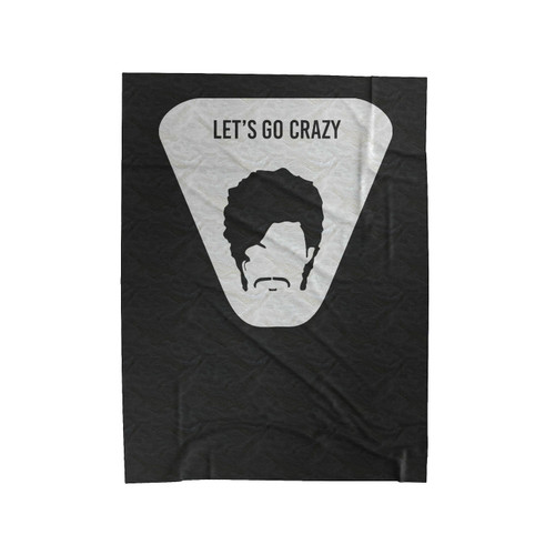 Prince Purple Rain Let's Go Crazy Velveteen Blanket