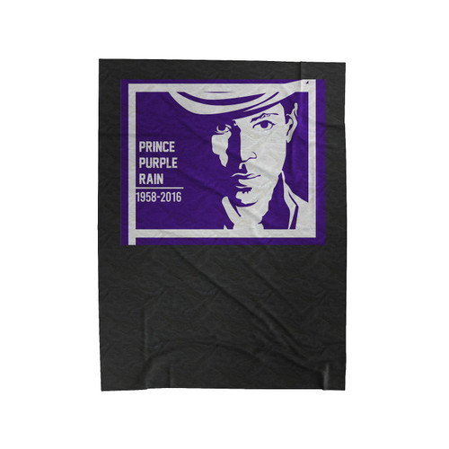 Prince Purple Rain Rip Box Graphic Velveteen Blanket