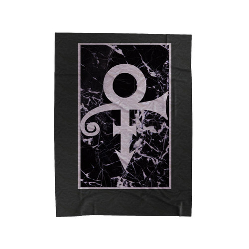 Prince Purple Rain Rip Symbol Marble Background Velveteen Blanket