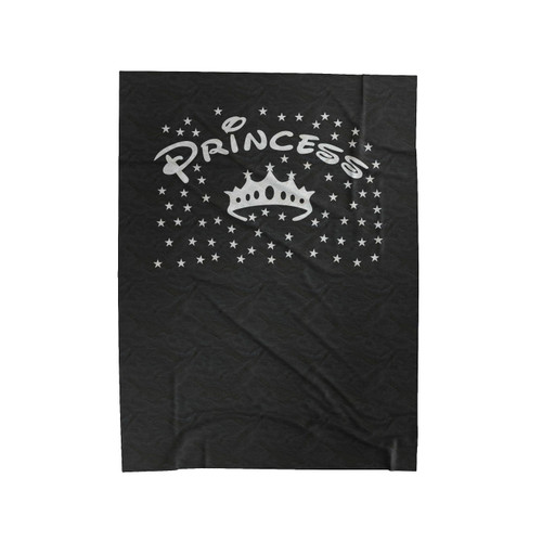 Princess Disney With Crown And Star Velveteen Blanket