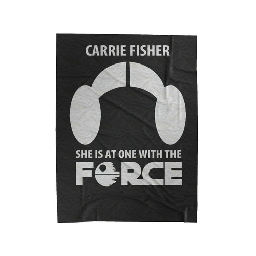Princess Leia Carrie Fisher Velveteen Blanket