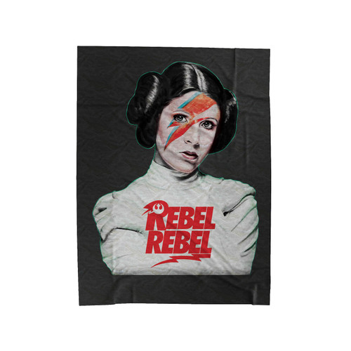 Princess Leia Rebel Bowie 2 Velveteen Blanket