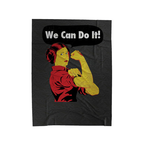 Princess Leia Rebel Rebel We Can Do It Velveteen Blanket