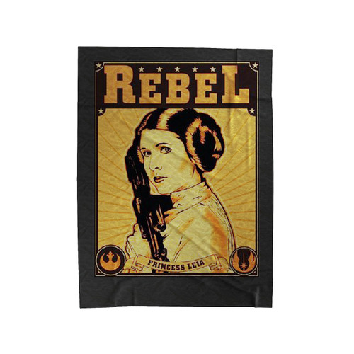 Princess Leia Rebel Star Wars Retro Vintage Velveteen Blanket