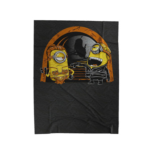Princess Leia Slave And Luke Skywalker Minion Star Wars Velveteen Blanket