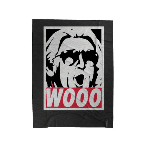 Pro Wrestler Ric Flair Obey Style Woooo Velveteen Blanket