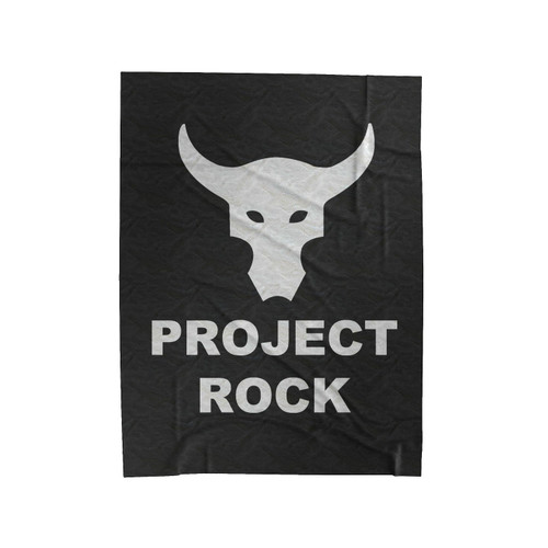 Project Rock Logo Velveteen Blanket