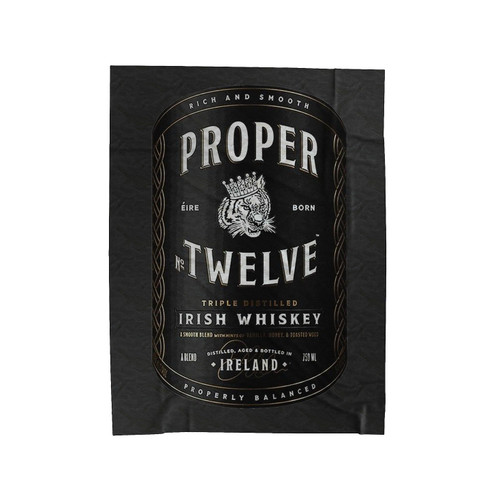 Proper Twelve Irish Whiskey Conor Mcgregor Velveteen Blanket