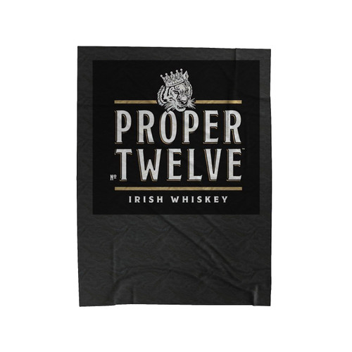 Proper Twelve Irish Whiskey Conor Mcgregor Fighter 1 Velveteen Blanket
