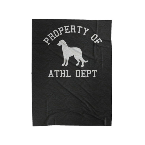 Property Of Irish Wolfhound Velveteen Blanket