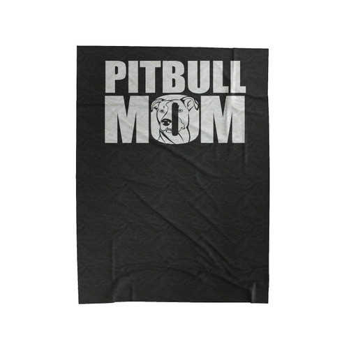 Proud Pitbull Mom 1 Velveteen Blanket