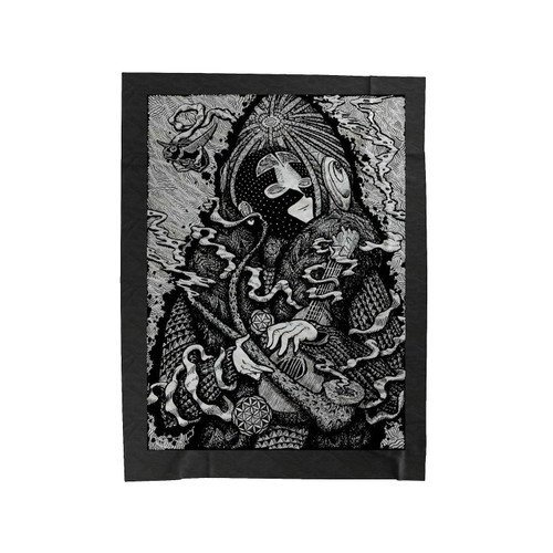 Psychedelic Shaman Velveteen Blanket