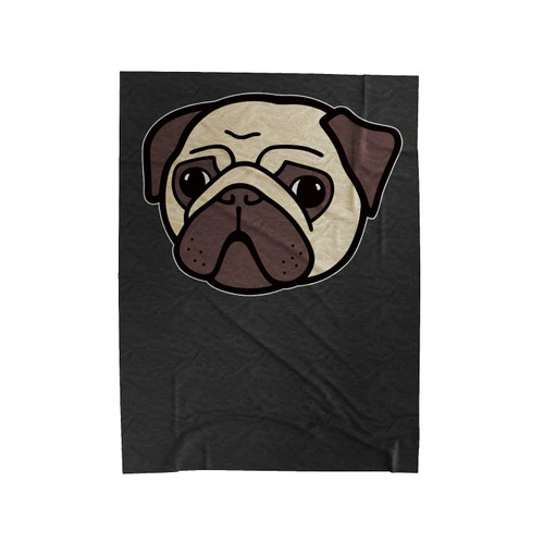 Pug Velveteen Blanket