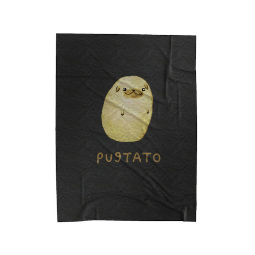 Pugtato Velveteen Blanket
