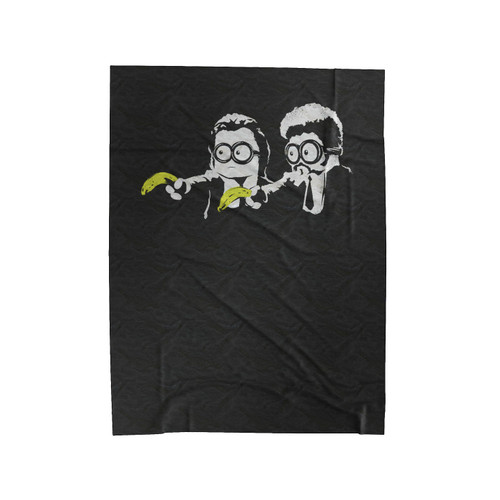 Pulp Minions Pulp Fiction Funny Velveteen Blanket