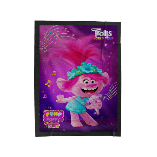 Pump Up The Poppy Velveteen Blanket