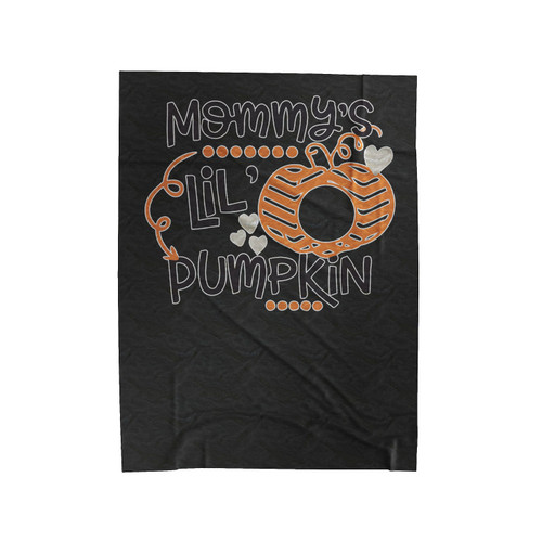 Pumpkin Patch Mommy's Lil Pumpkin Velveteen Blanket