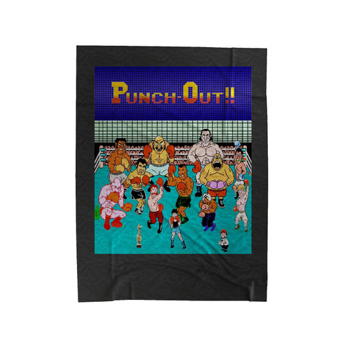 Punch Out Boxing Game Velveteen Blanket