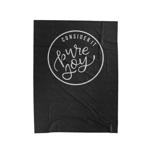 Pure Joy Campfire Consider It Pure Joy Velveteen Blanket