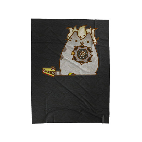 Pusheen Junkrat Overwatch Parody Velveteen Blanket