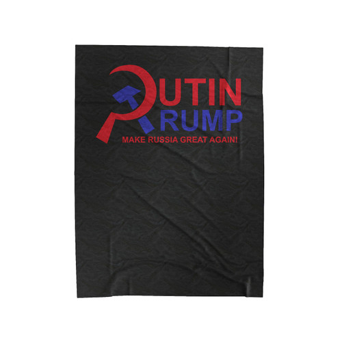 Putin Trump Make Russia Great Again Anti Donald Trump Fuck Donald Trump Velveteen Blanket