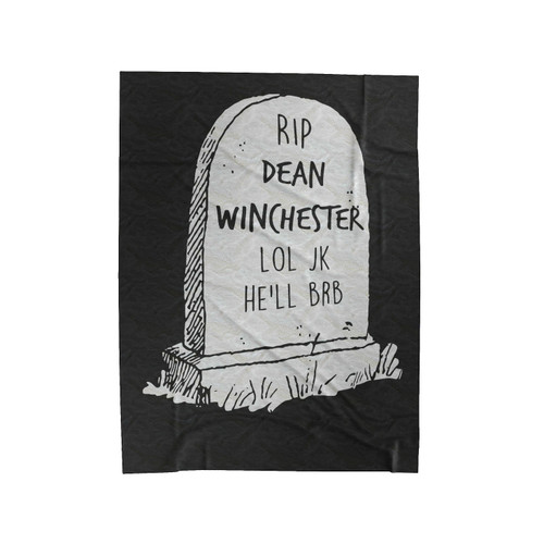 R I P Dean Winchester Supernatural Velveteen Blanket