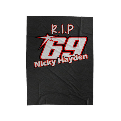 R I P Nicky Hayden Velveteen Blanket