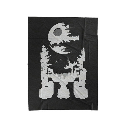 R2D2 Star Wars On Endor Velveteen Blanket