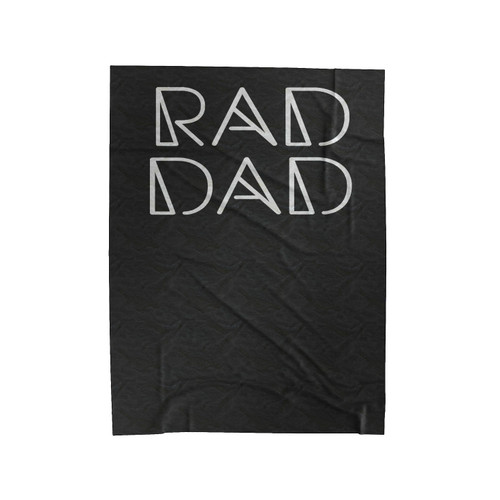 Rad Dad Hipster Dad Hipster Rad Dad New Dad Daddy Velveteen Blanket