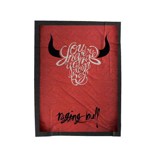 Raging Bull Quote Velveteen Blanket