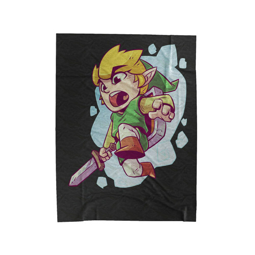 Raging Link Legend Of Zelda Velveteen Blanket
