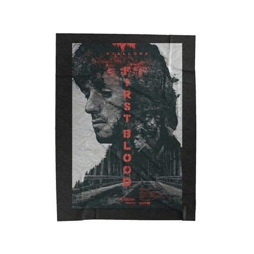 Rambo First Blood Sylvester Stallone Velveteen Blanket