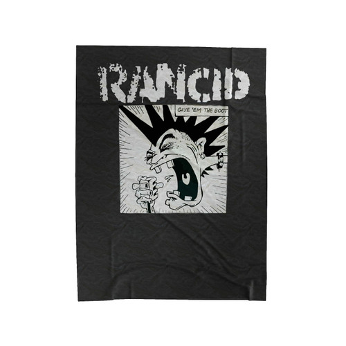 Rancid Give Em The Boot Retro Velveteen Blanket