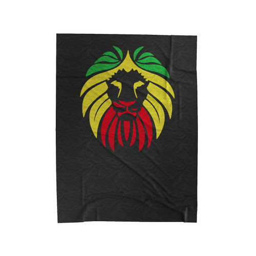 Rasta Lion Head Velveteen Blanket